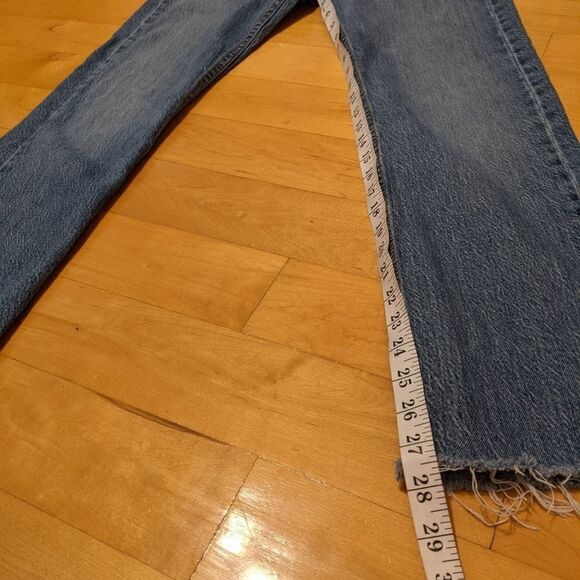 Levi's 513  jean raw hems size L30 W30 G2 - Picture 14 of 15